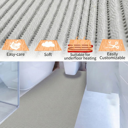 Soft Foam Non Slip Kitchen & Bath Mat ( 65×200-cm ) Plain