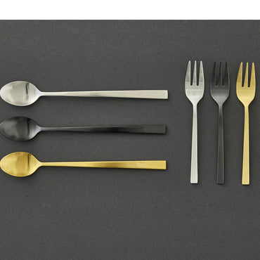 Cake Cutlery Fork Length 14.4cm 4Pcs Brass (23278)