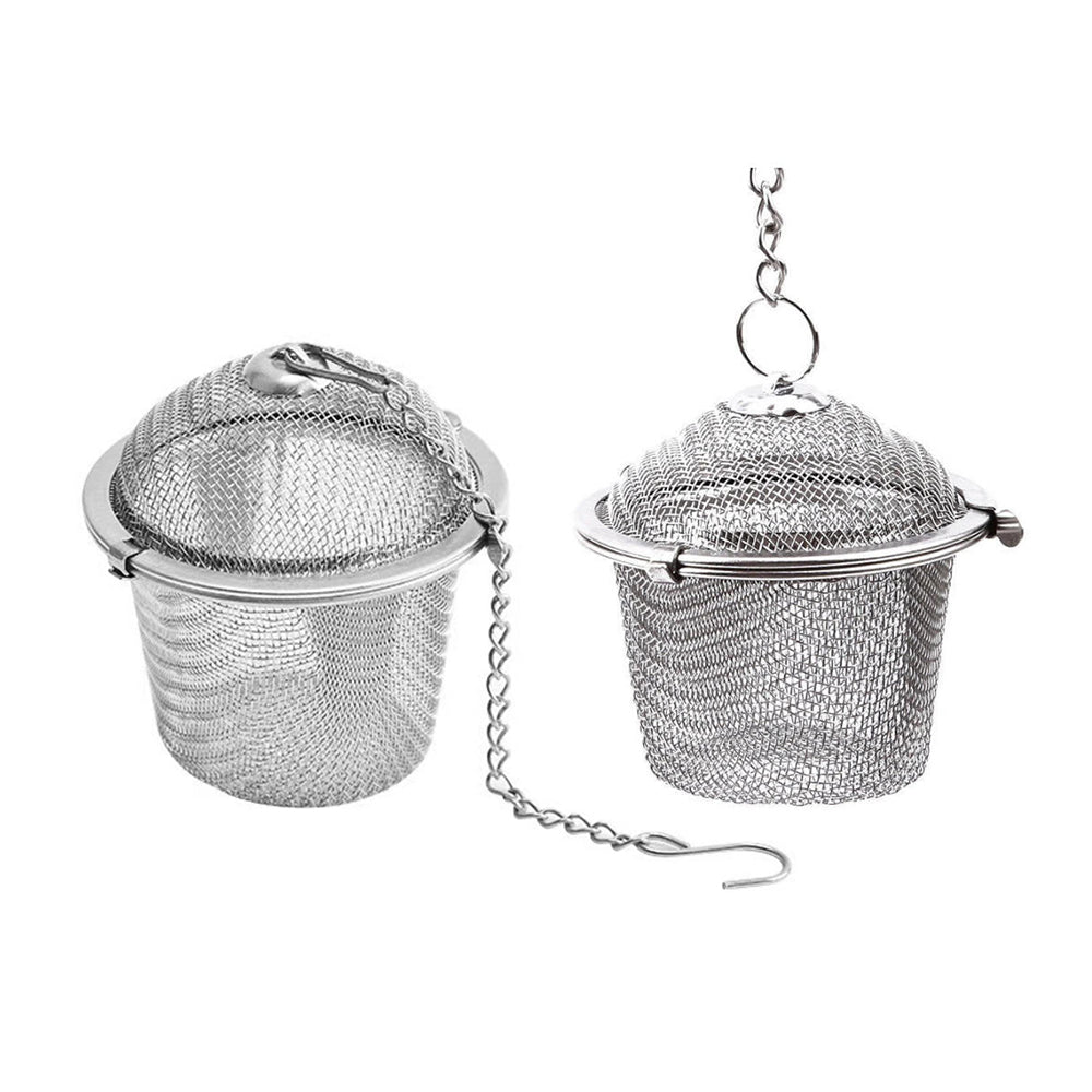 Stainless Steel Tea Strainer With Chain Handle