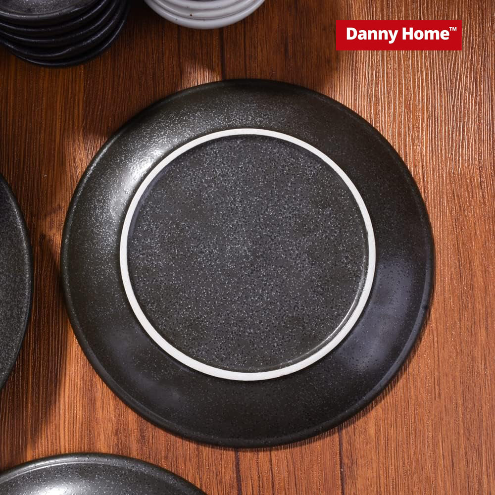 Danny Home 7.5-Inch Porcelain Flat Plate 1-Piece
