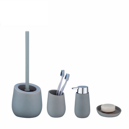 Wenko Toilet set Badi Grey Ceramic