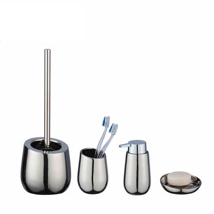 Wenko Badi chrome toilet set, high-quality ceramic