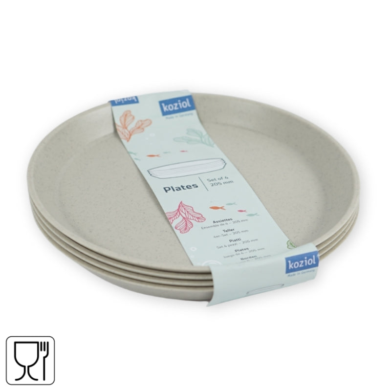 Koziol Recycled Polypropylene Plates Set of 4