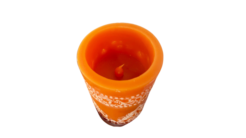 LED Christmas Candle Orange
