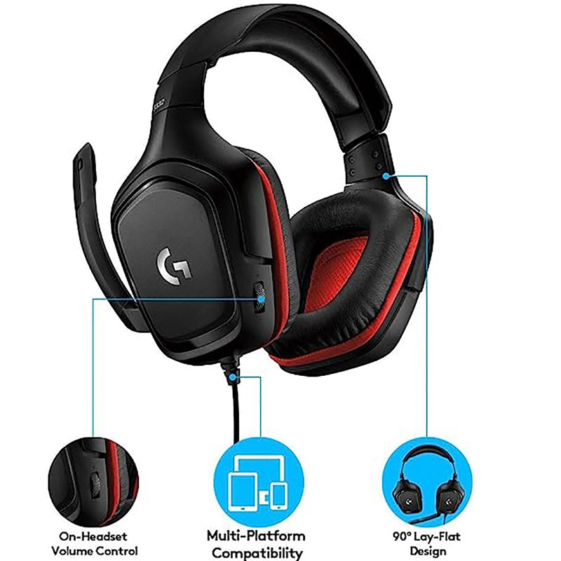 Logitech G332 Wired Gaming Headset Leath. An. 981-000757