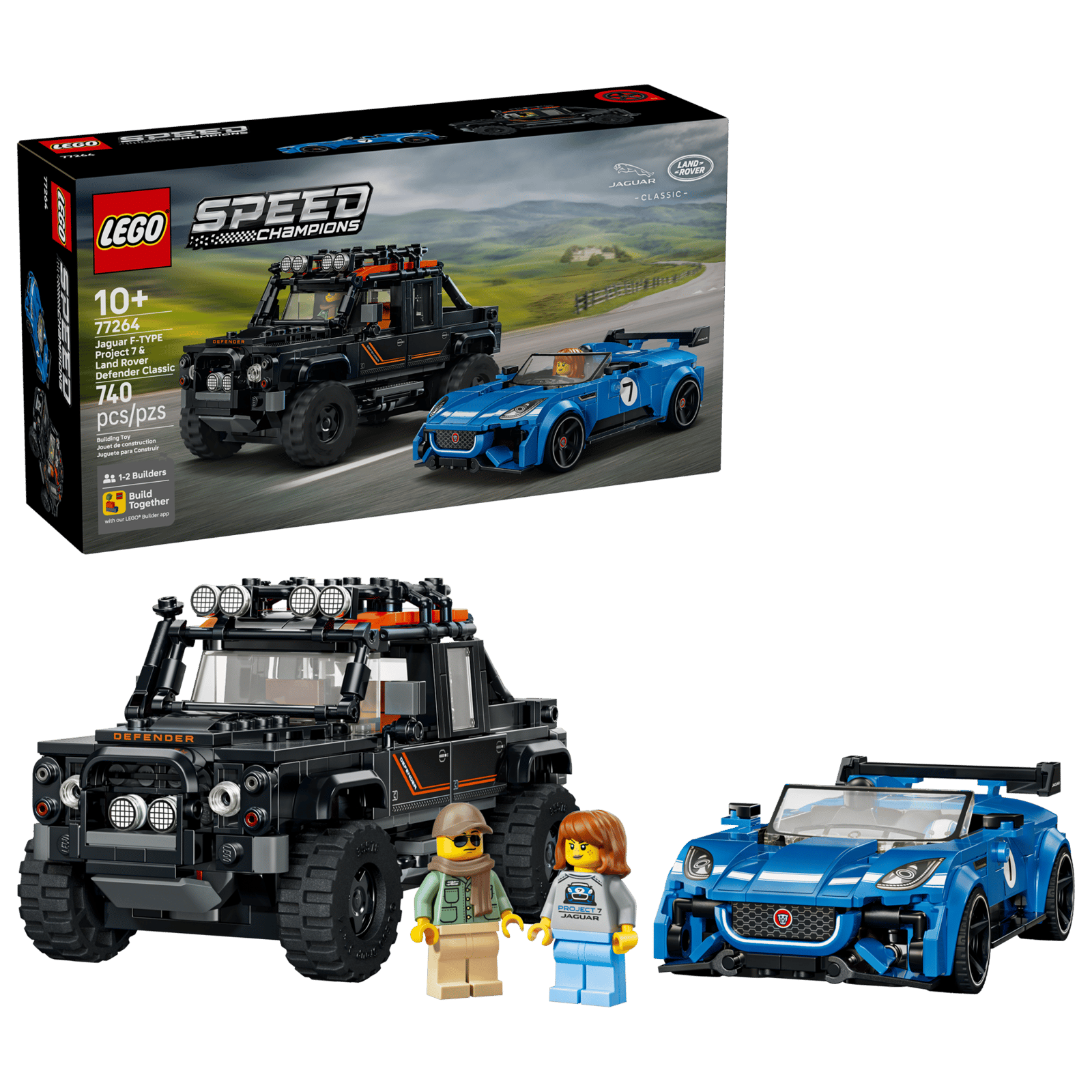 LEGO Speed Champions - Jaguar Project 7 & Land Rover Defender - 77264