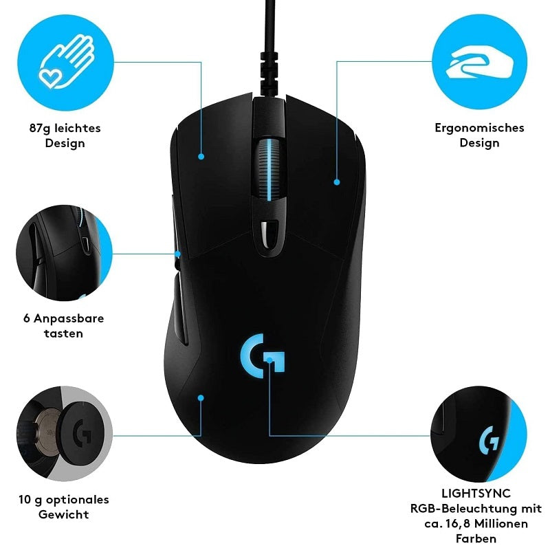 Logitech G403 Hero Gaming Mouse 910-005633