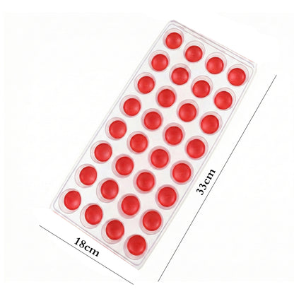 Ice Cube Tray with Silicone Bottom (24 Grid) #2254