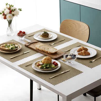 Western-Style PVC Place-mats Set of 4 Table Mats