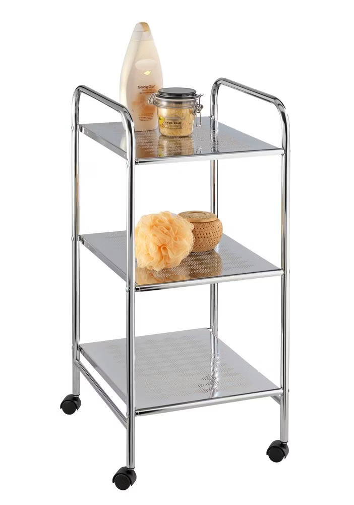 Trolley on wheels, 3 storage shelves, 32x71x36.5 cm by Wenko
