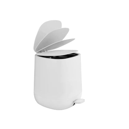 Wenko Pedal Bin 5L – Davos- Easy Close – White Matte