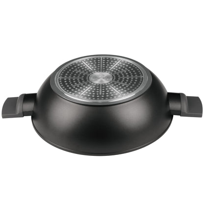 Casserole Wok with lid, 30 cm Anthracite
