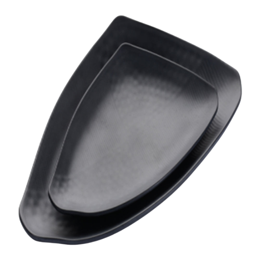 Triangle Plate Black Melamine Dinnerware