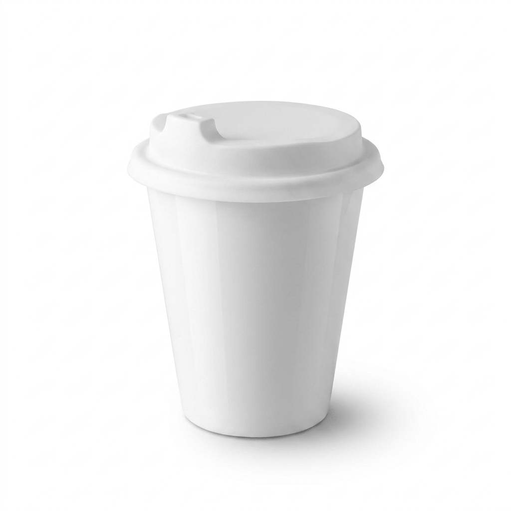 Double Wall Mug with Lid 200ml