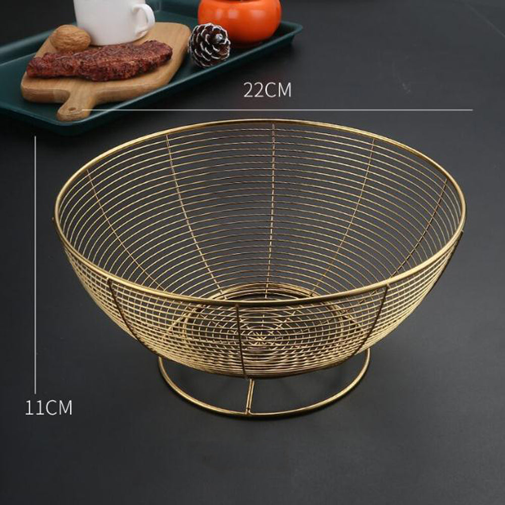 Stainless Steel Round Fruit Basket