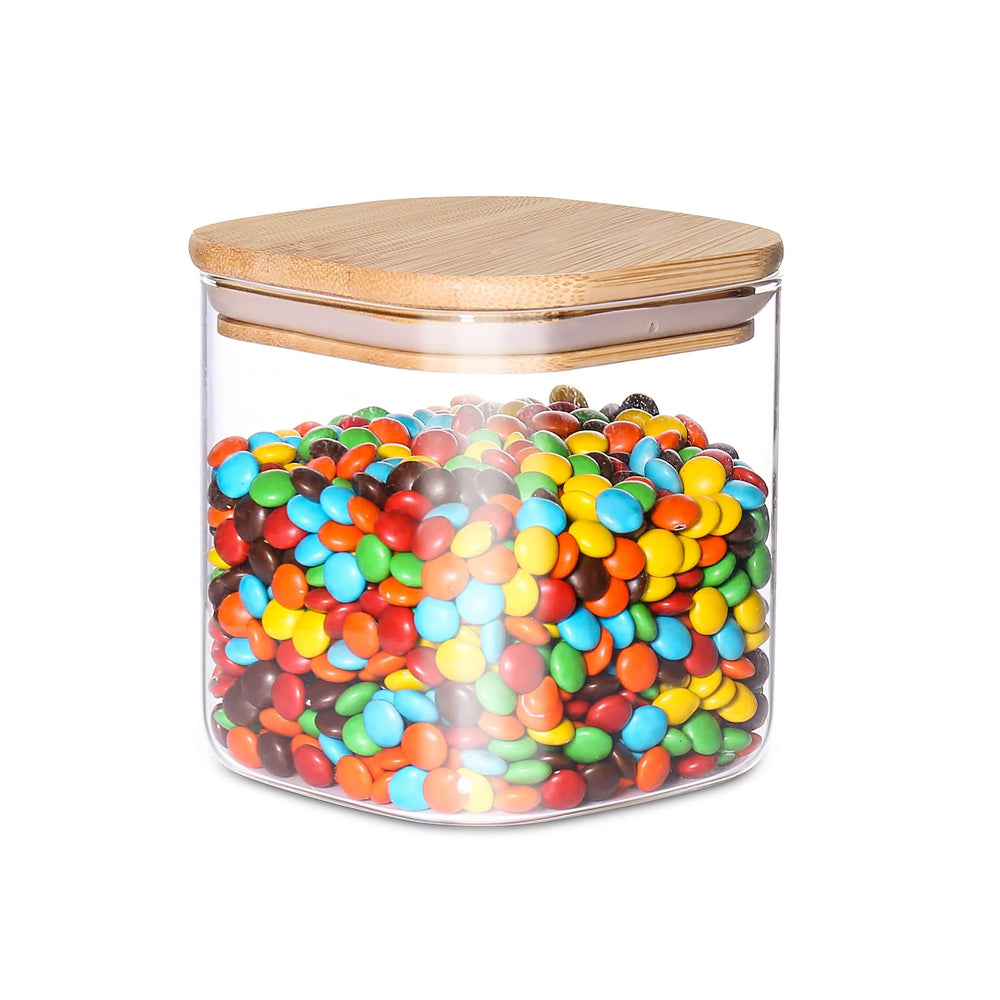 Plexi Food Storage Containers with Bamboo Lid