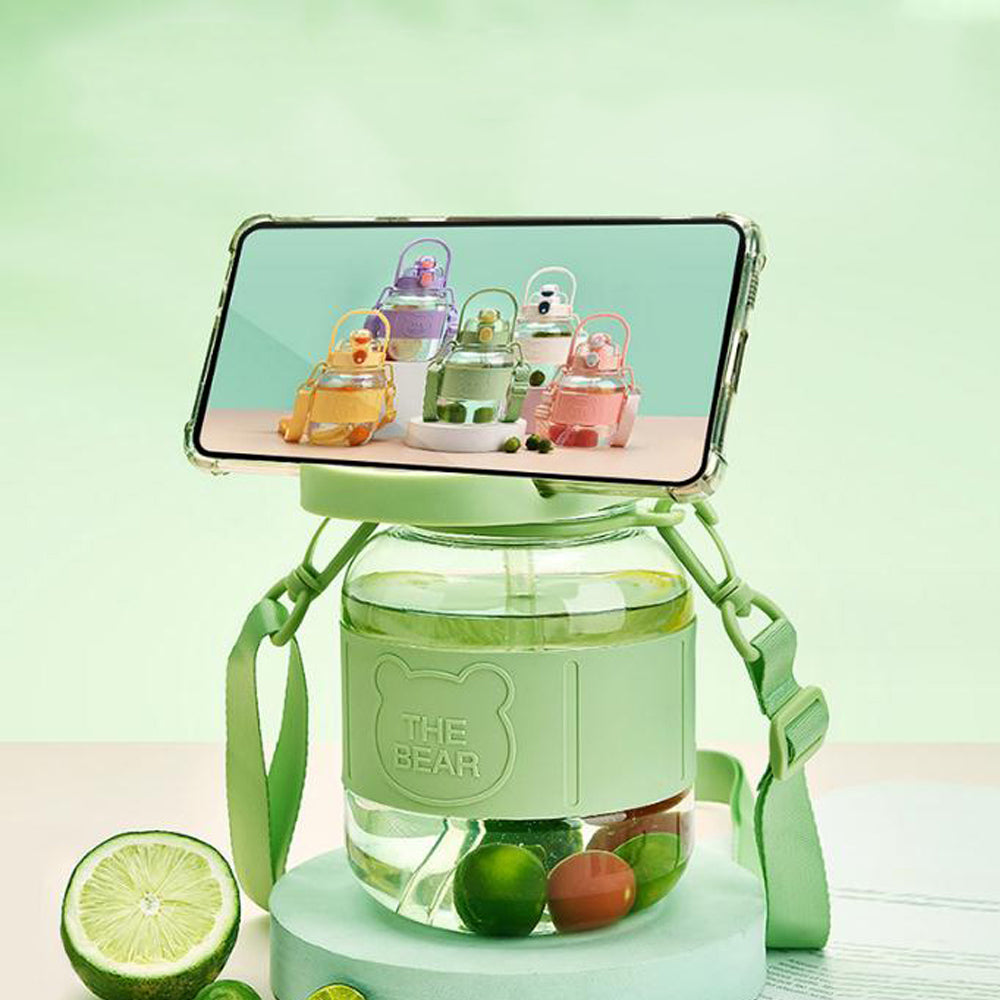 1000ML Kids School Water Bottle With Mobile Holder