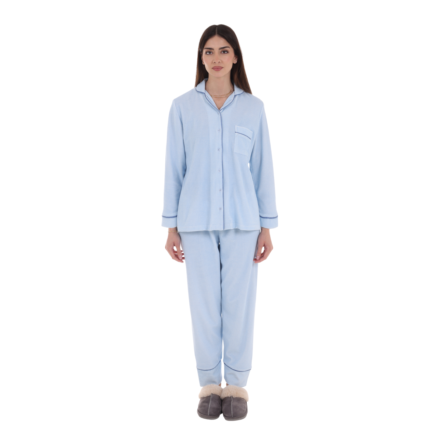 Cosset Loungewear Moments Mommy & Me Loungewear Set – Blue " Small"