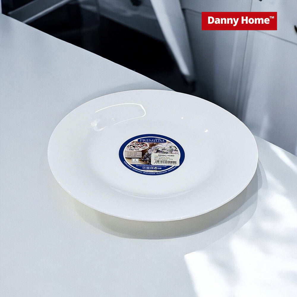 Danny Home 6-Piece 10-Inch White Dinner Plate