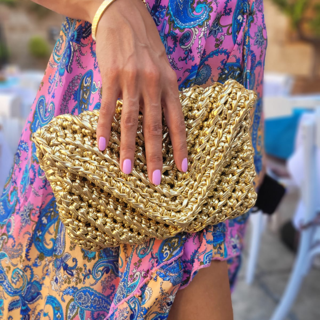 Envelope Crochet Clutch Bag