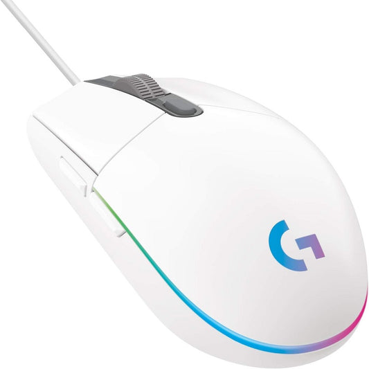 Logitech G203 Lightsync Corded Gmg Mouse Wh 910-005797