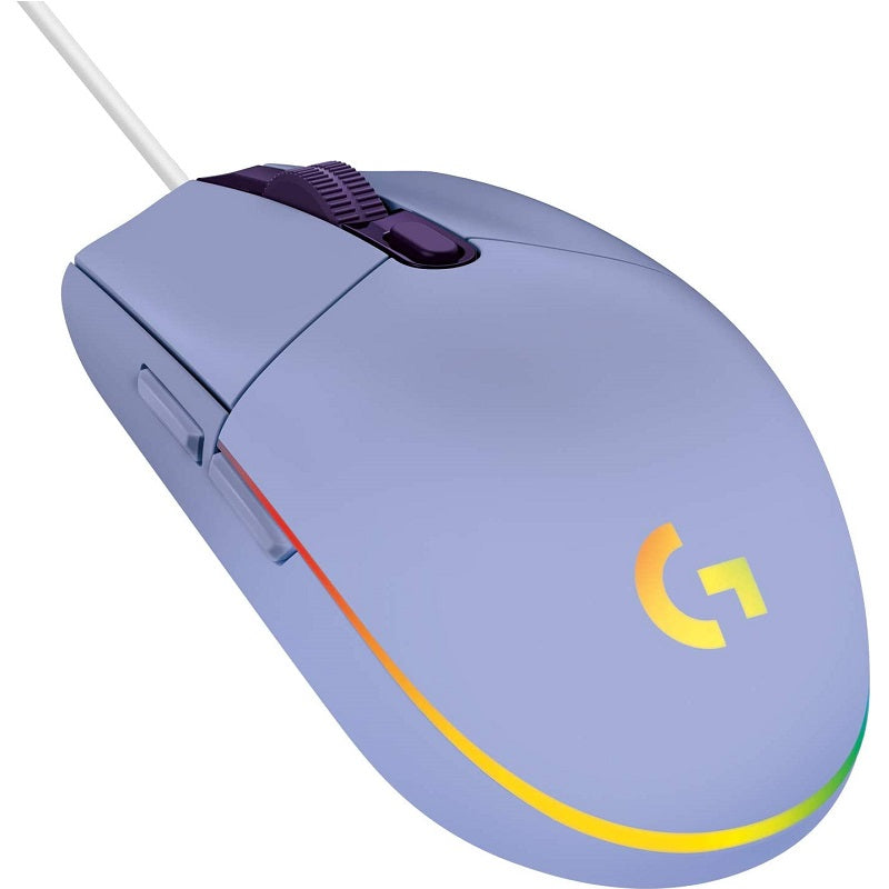 Logitech G203 Lightsync Corded Gmg Mouse Lilac 910-005853