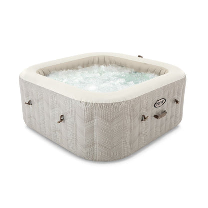 Intex Chevron Deluxe Square Bubble Spa Set