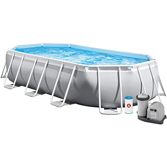 Intex Prism Frame Oval Pool Set 5.03 X 2.74 X 1.22M S21