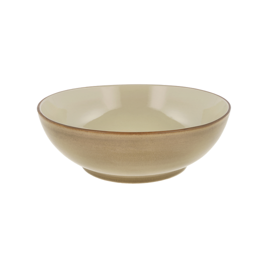 Salad Bowl Wood 24cm Wood Sand Stoneware (27435)