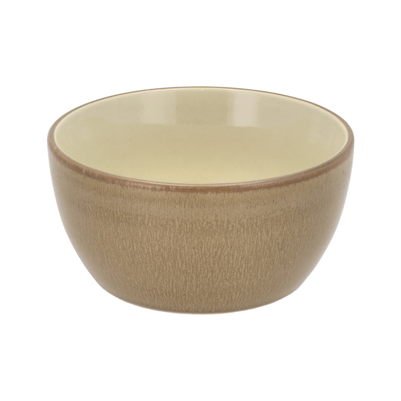 Bowl Wood 12cm Wood Sand Stoneware (26848)