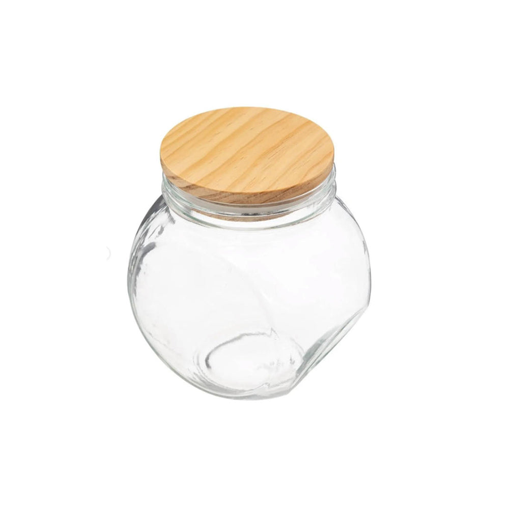Danny Home Sealed Glass Jar With Bamboo Lid 200-ml