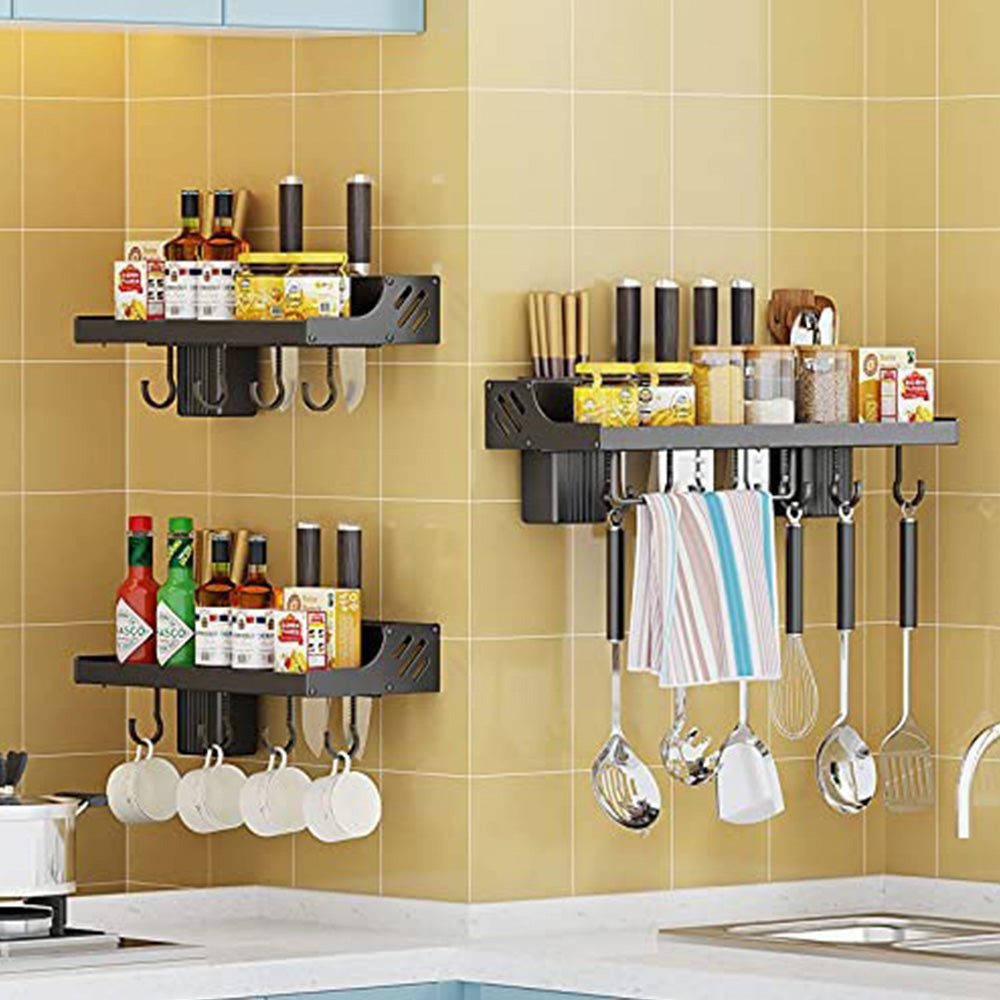 kitchen wall-mounted storage pot rack