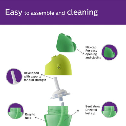 Bendy Straw Cup 200ML +9m