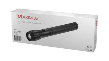 Maximus  LED Flashlight – 300m Beam Range | Adjustable Brightness | Aluminum Body