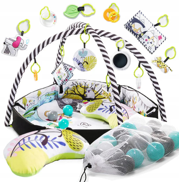 Kinderkraft Smartplay 2-in-1 Educational Play Mat & Ball Pit