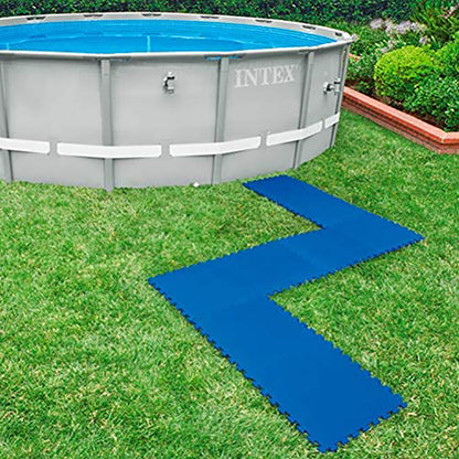 Intex Interlocking Padded Floor Protector (50X50X1Cm Blue S21