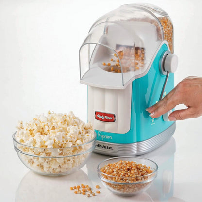 Ariete 2958/01 Popcorn Maker With Lever 50Gr,Capacity 600Gr, Blue