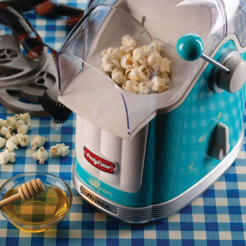 Ariete 2958/01 Popcorn Maker With Lever 50Gr,Capacity 600Gr, Blue