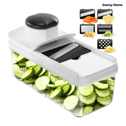Danny Home Multifunction Grater with 5 Blades 24.3cm