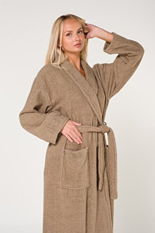 Unisex Plain And Cotton Bathrobe