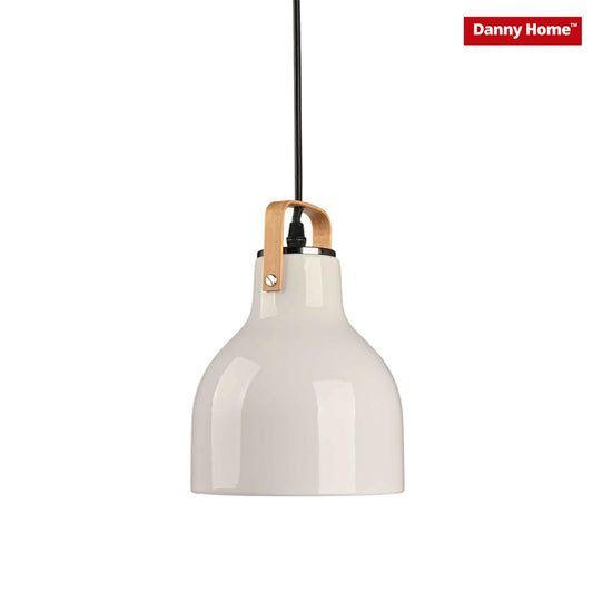 Danny Home White Ceramic Pendant Light 23.5cm