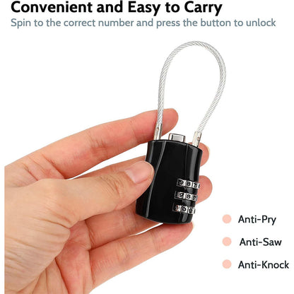 Danny Go 3-Digit Combination Cable Lock DT021