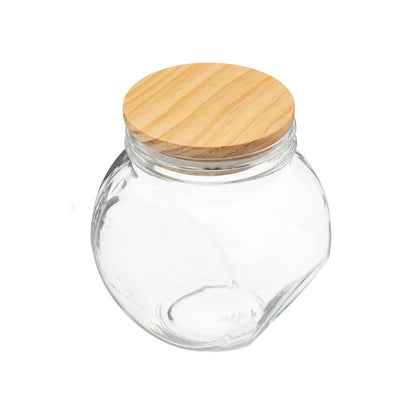 Danny Home Sealed Glass Jar With Bamboo Lid 500-ml