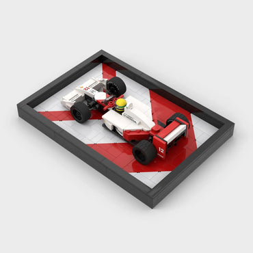 Lego Wall Mount For McLaren MP4/4 & Ayrton Senna (10330) (Without Lego Set)