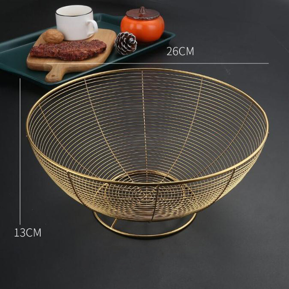 Stainless Steel Round Fruit Basket