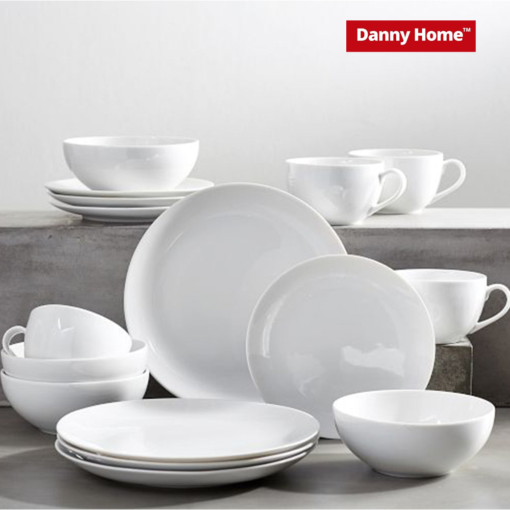 Danny Home 6-Piece 8-Inch White Dessert Plate
