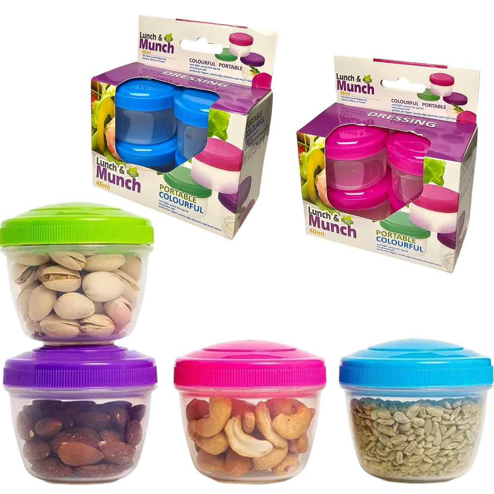 4-Pieces Dressing Food Storage Containers 40mL