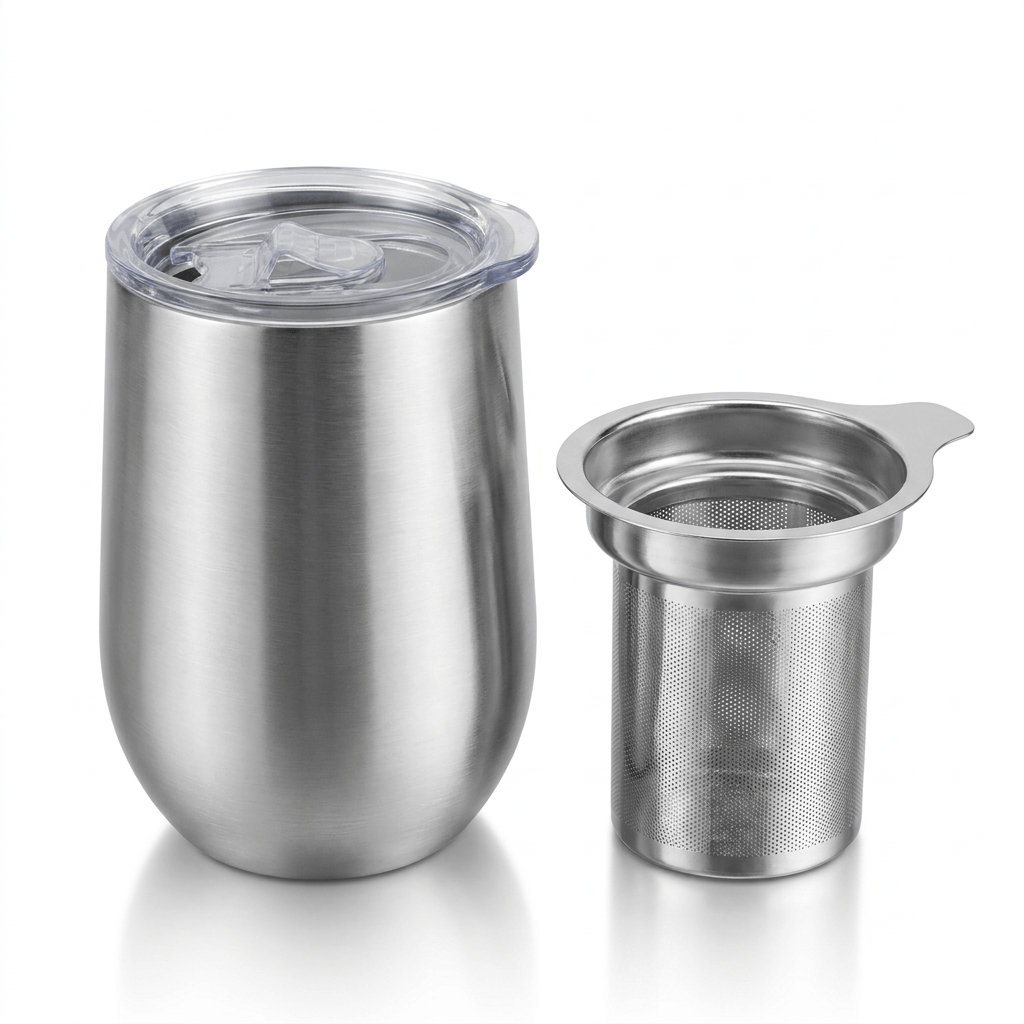 Reeko Design Double-Walled Stainless Mug with Filter 0.9 L