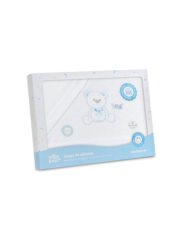 Interbaby Bed Sheets Set with Bear Design