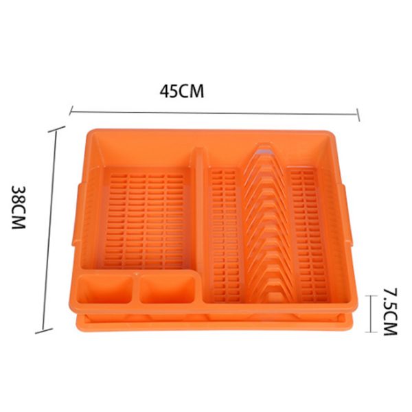 Dish Rack with Drainer Tray (Random Color)